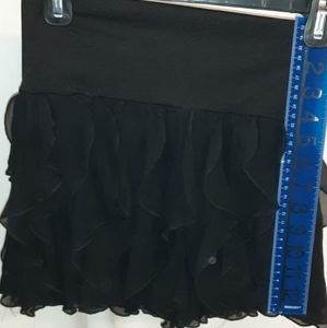 Womens BEBE black stretch mini skirt, S